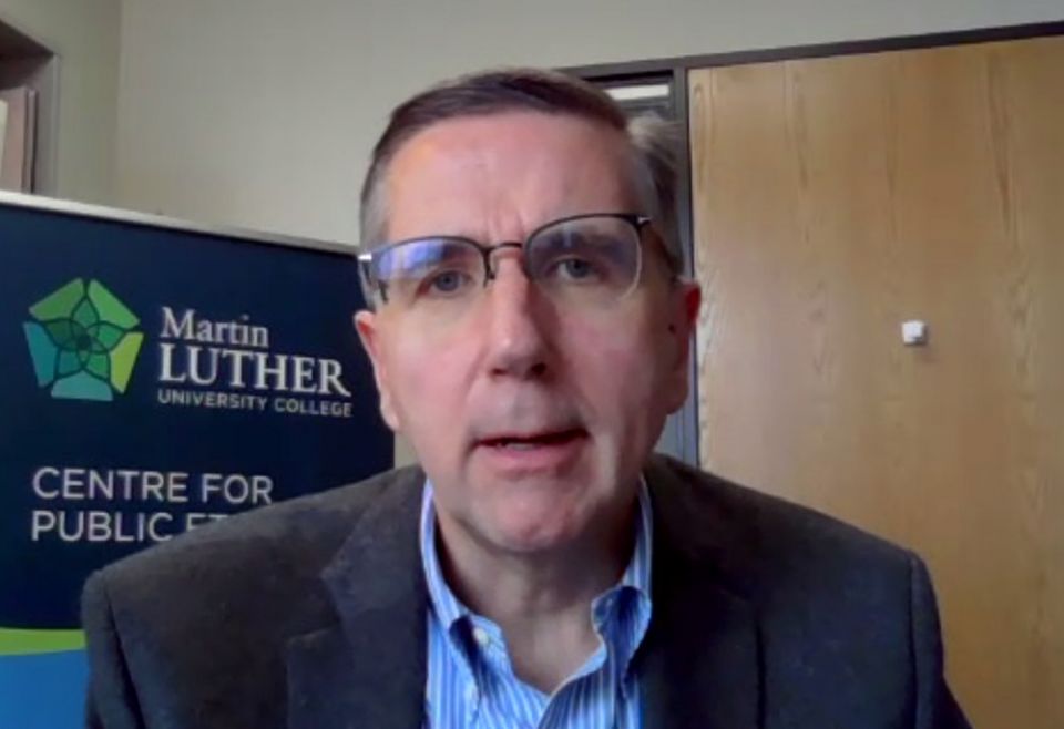 John Milloy speaks during a virtual conference April 26. (EarthBeat screenshot)