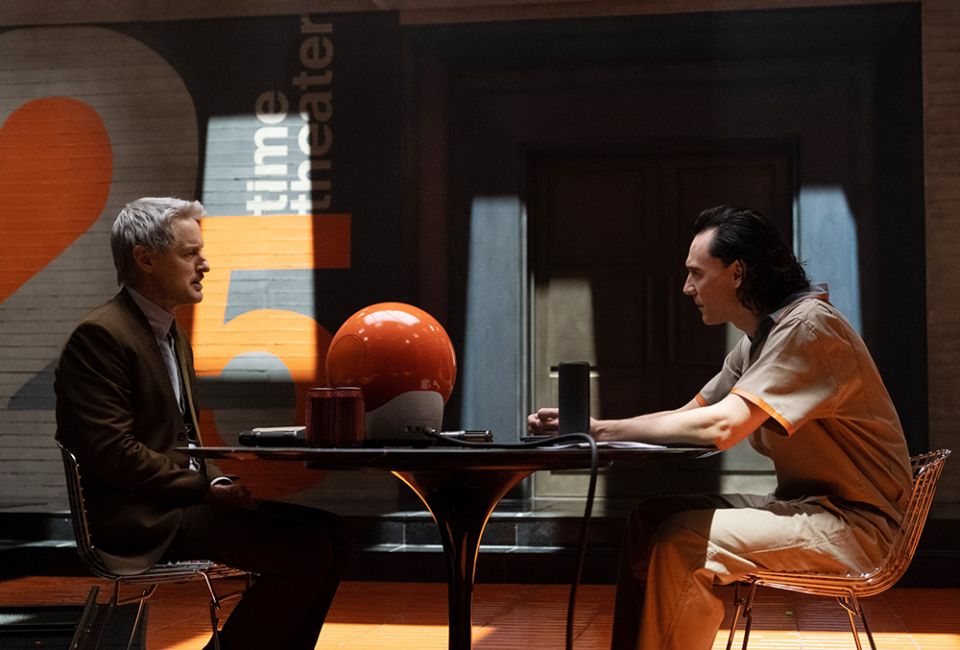 Mobius (Owen Wilson), left, and Loki (Tom Hiddleston) in a scene from Marvel Studios' "Loki" on Disney+ (Marvel Studios/Chuck Zlotnick) Mobius (Owen Wilson), left, and Loki (Tom Hiddleston) in a scene from Marvel Studios' "Loki" on Disney+ (Marvel Studios/Chuck Zlotnick)