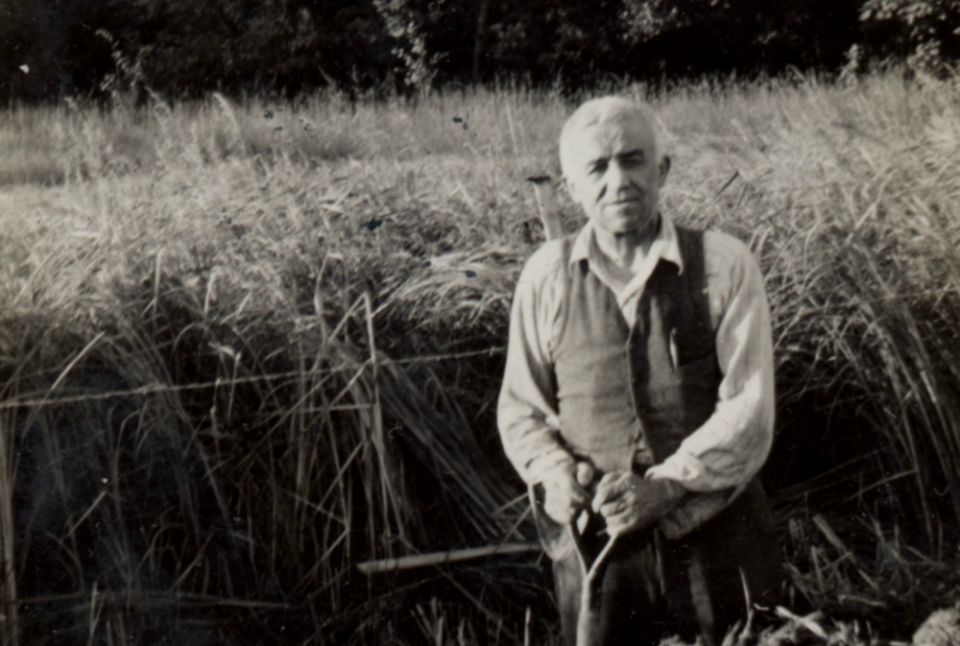 Catholic Worker co-founder Peter Maurin at St. Isidore's Farm in Aitkin, Minnesota, in 1941 (Courtesy of the Department of Special Collections and University Archives, Marquette University Libraries/Photo by Mary Humphrey) Catholic Worker co-founder Peter Maurin at St. Isidore's Farm in Aitkin, Minnesota, in 1941 (Courtesy of the Department of Special Collections and University Archives, Marquette University Libraries/Photo by Mary Humphrey)