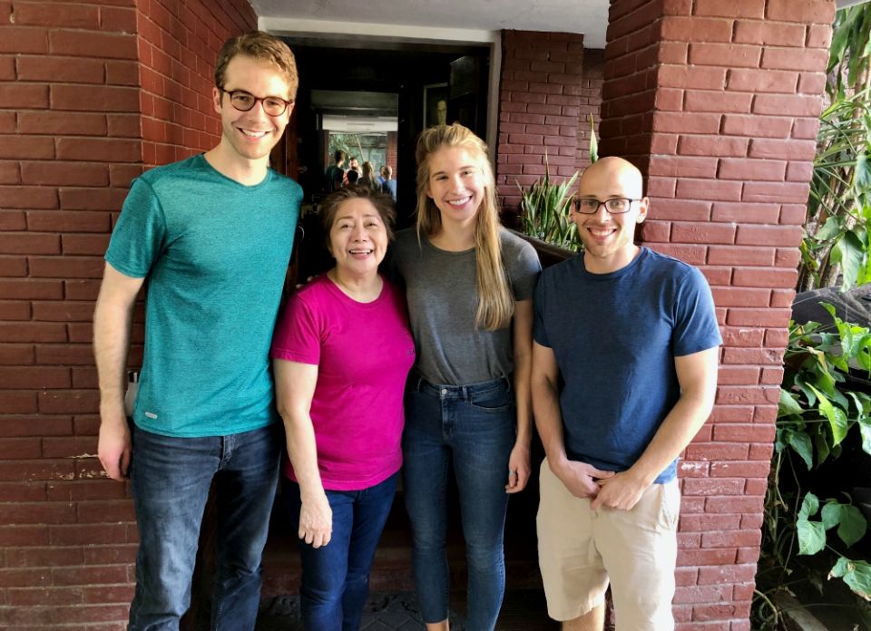Fordham students Brian Harper, Kelly Cannon and Alex Zakrzewski with Mary Jane Ortega (second from left), former mayor of San Fernando, Philippines (Courtesy of Brian Harper) Fordham students Brian Harper, Kelly Cannon and Alex Zakrzewski with Mary Jane Ortega (second from left), former mayor of San Fernando, Philippines (Courtesy of Brian Harper)