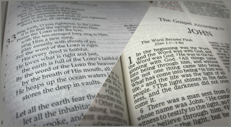 Psalm 33:6 and John 1:1 (NCR photos/Teresa Malcolm)