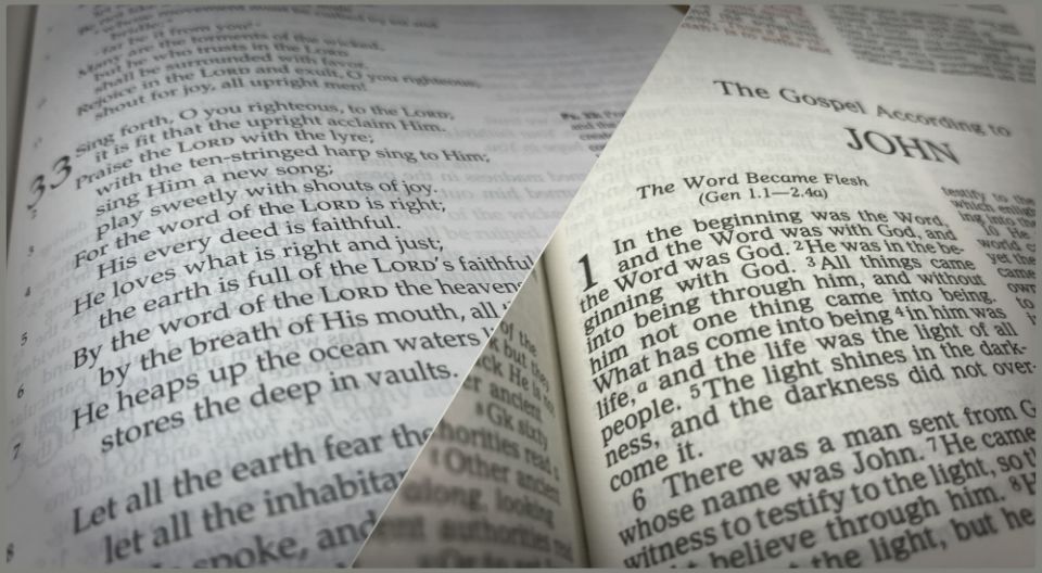 Psalm 33:6 and John 1:1 (NCR photos/Teresa Malcolm) Psalm 33:6 and John 1:1 (NCR photos/Teresa Malcolm)