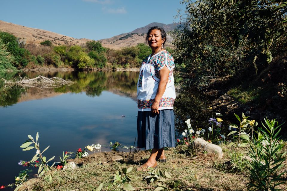 Carmen Santiago Alonso was a Catholic activist and Indigenous rights proponent in Oaxaca, Mexico. She headed the Flor y Canto Center for Indigenous Rights, which she founded in 1995 to fight for local water and land rights. (RNS/Noel Rojo)