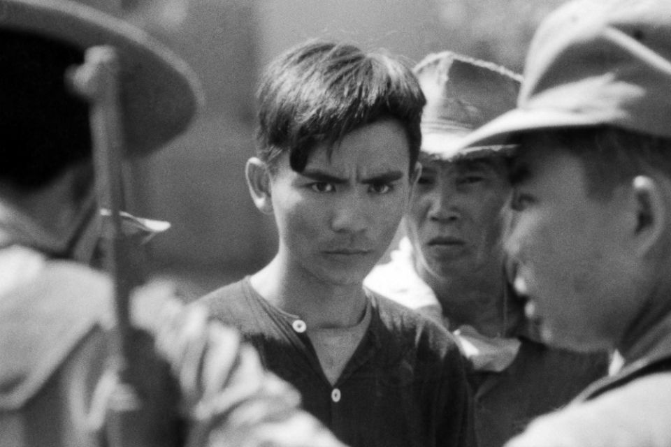 Vietnamese farmer detained for questioning, 1967 (PBS/Courtesy of Magnum Photos/Philip Jones Griffiths)