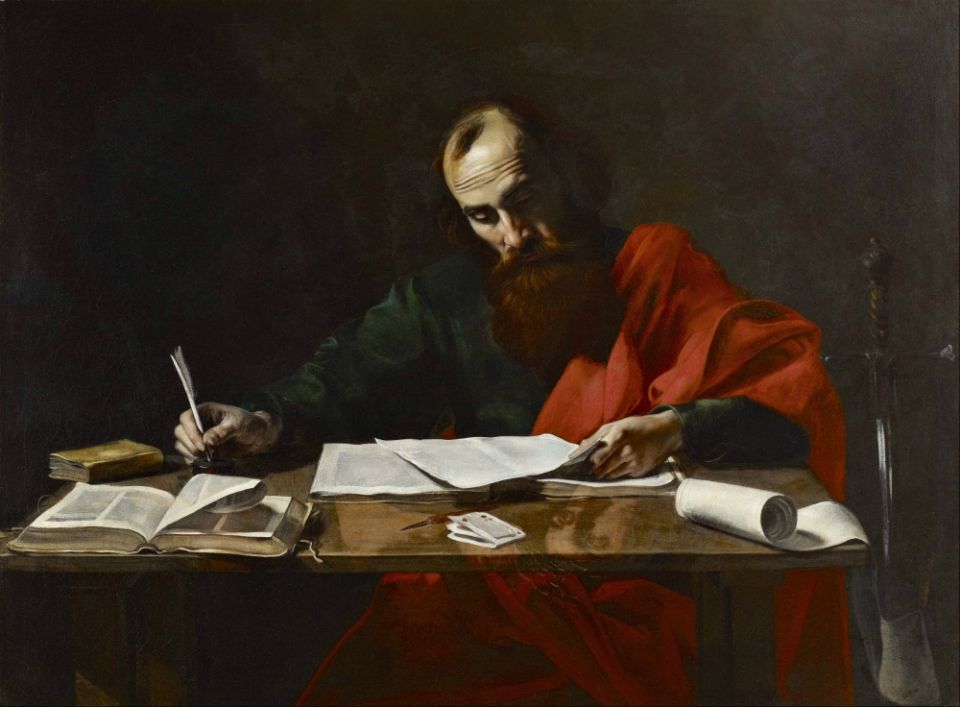 "St. Paul Writing His Epistles," unknown artist, circa 1618-20 (Museum of Fine Arts, Houston) "St. Paul Writing His Epistles," unknown artist, circa 1618-20 (Museum of Fine Arts, Houston)