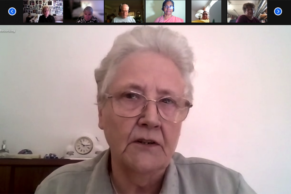 Marie Collins, an Irish abuse survivor and former member of the papal clergy abuse commission, speaking during the FutureChurch webinar on June 15 (NCR screenshot) Marie Collins, an Irish abuse survivor and former member of the papal clergy abuse commission, speaking during the FutureChurch webinar on June 15 (NCR screenshot)