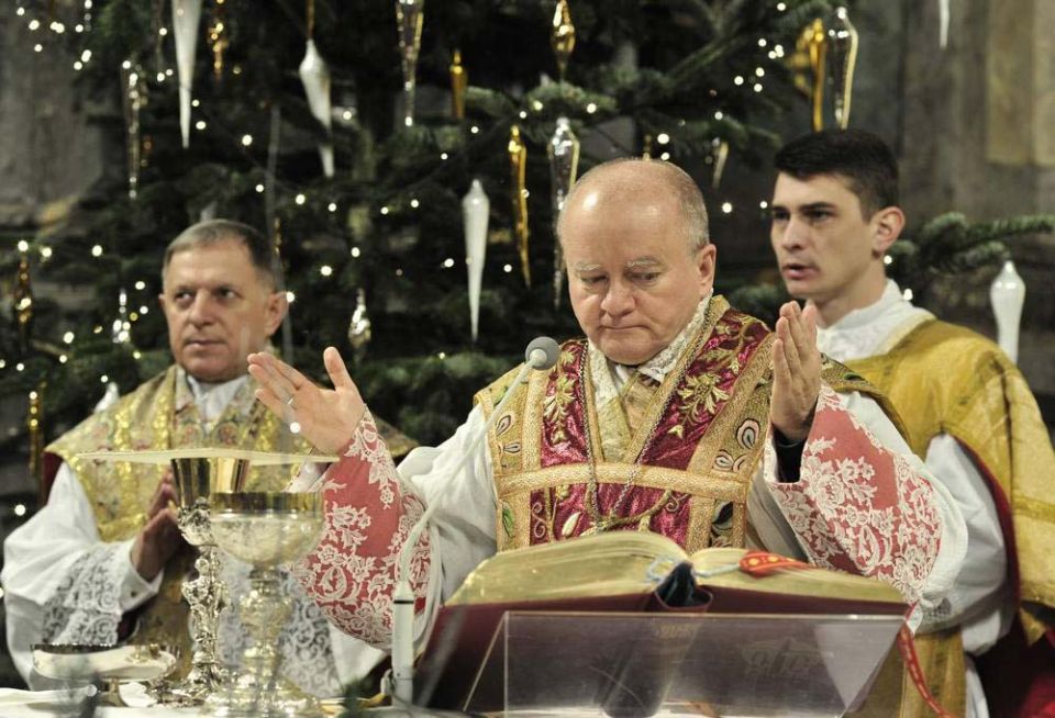 Bishop Jan Sobilo, center, an auxiliary for Ukraine's eastern Kharkiv-Zaporizhia Diocese (Courtesy of Jan Sobilo)