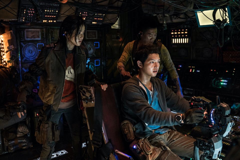 Song Joong-ki, Kim Tae-ri and Jin Seon-kyu in a scene from "Space Sweepers" by director Jo Sung-hee (Netflix) Song Joong-ki, Kim Tae-ri and Jin Seon-kyu in a scene from "Space Sweepers" by director Jo Sung-hee (Netflix)