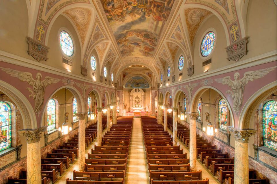 The interior of St. Lucy's Church in Newark, New Jersey (Wikimedia Commons/Bestbudbrian)