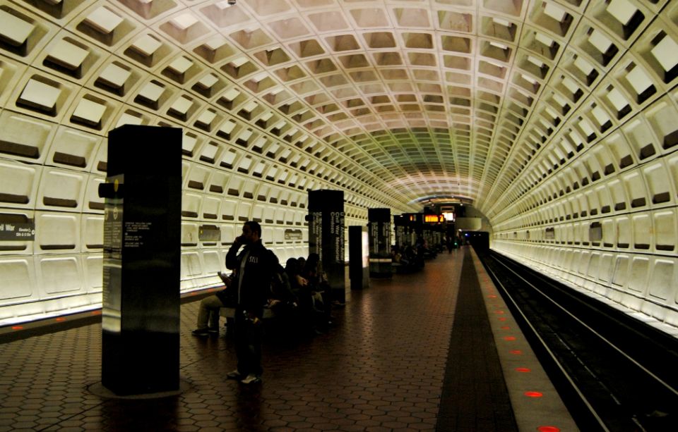 A metro station in Washington, D.C. (Wikimedia Commons/diego_cue)