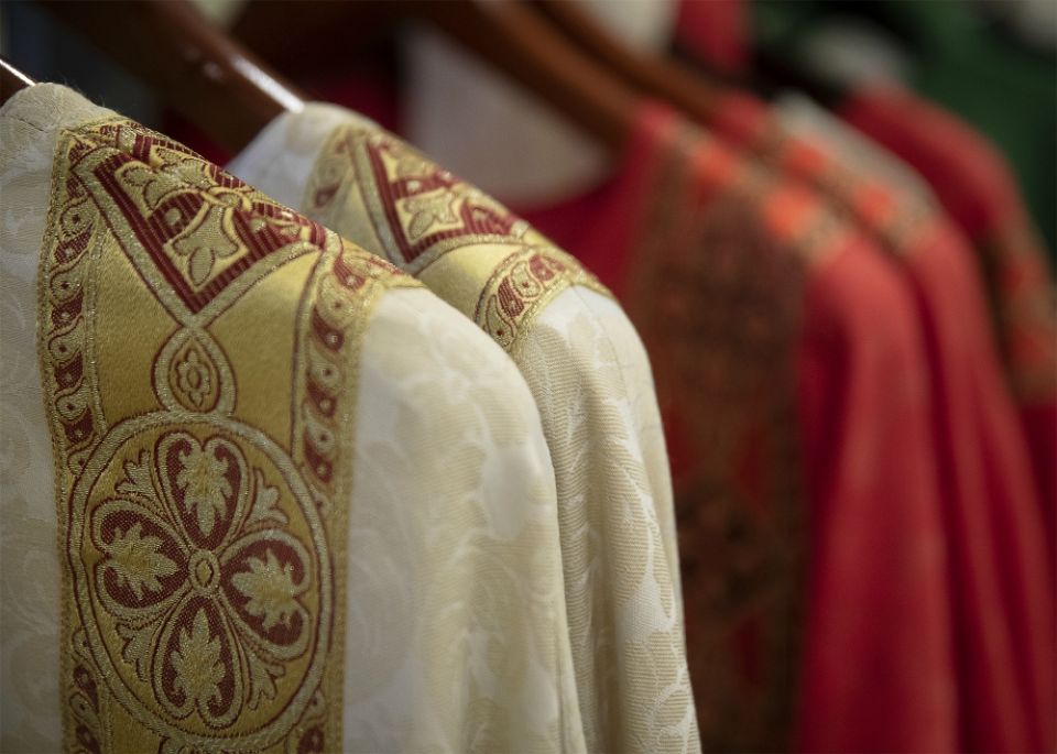 Vestments are seen in Grapevine, Texas, Sept. 19, 2018. (CNS/Tyler Orsburn)