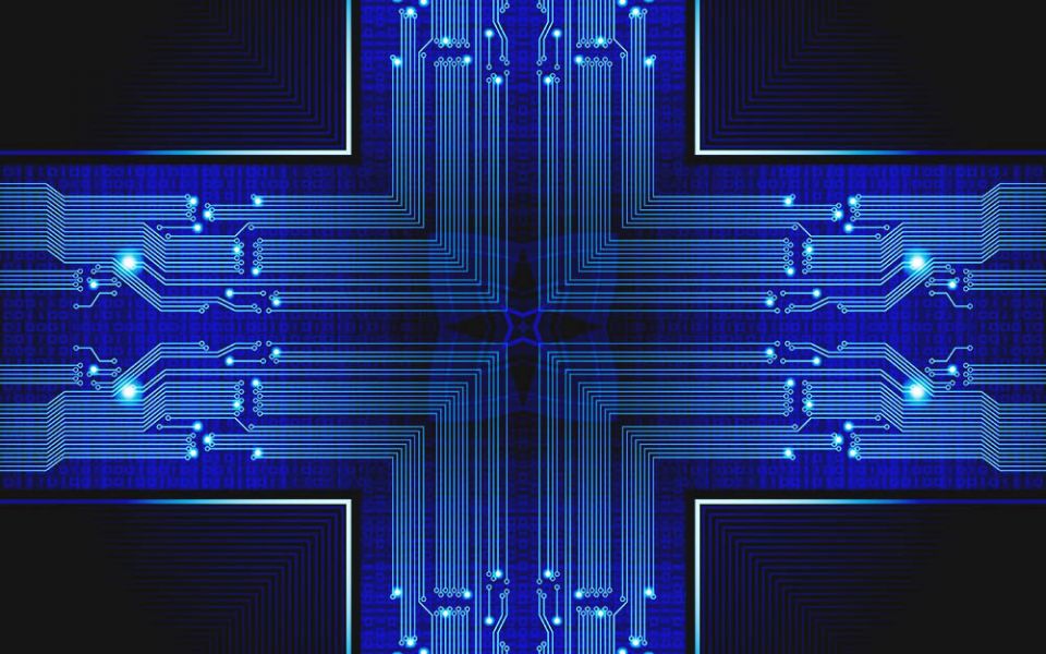 Circuit board cross (Pixabay/ParallelVision)