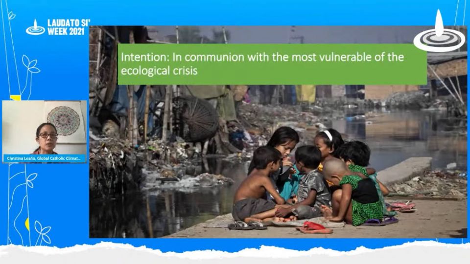 Christina Leaño, associate director of the Global Catholic Climate Movement, speaks during a webinar that introduced the Creation Care Prayer Network May 20. (NCR screenshot) Christina Leaño, associate director of the Global Catholic Climate Movement, speaks during a webinar that introduced the Creation Care Prayer Network May 20. (NCR screenshot)