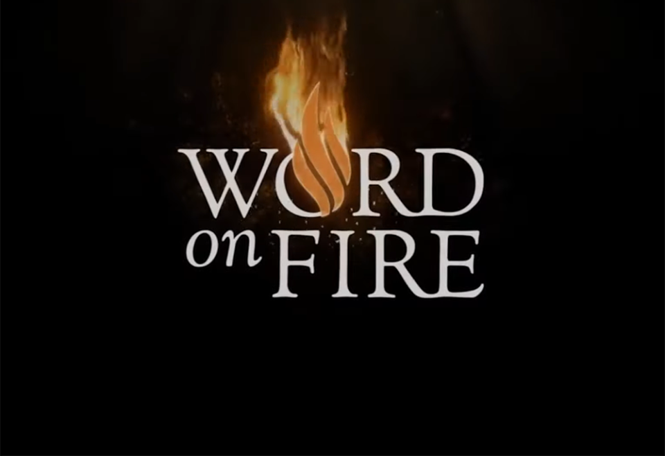 The Word on Fire logo is seen in a promotional video on the Word on Fire Institute website. (NCR screengrab/YouTube/Word on Fire Institute) The Word on Fire logo is seen in a promotional video on the Word on Fire Institute website. (NCR screengrab/YouTube/Word on Fire Institute)
