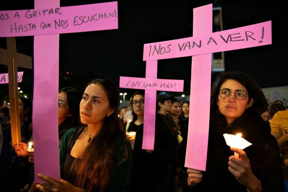 Demonstrators protest femicide and violence against women, in Mexico City Nov. 25, 2019, on the International Day for the Elimination of Violence Against Women. (Newscom/Sipa USA/Benedicte Desrus) Demonstrators protest femicide and violence against women, in Mexico City Nov. 25, 2019, on the International Day for the Elimination of Violence Against Women. (Newscom/Sipa USA/Benedicte Desrus)