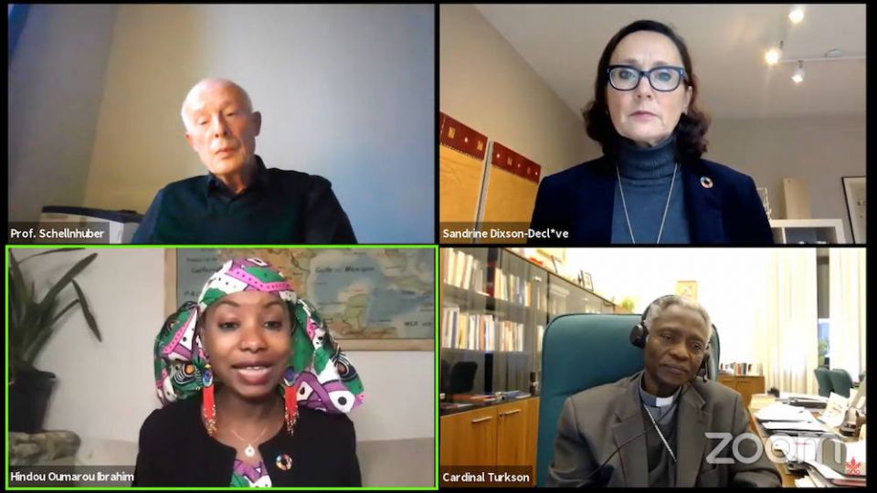 Screenshot of the Vatican's Dec. 9 "Faith, Science and Youth: A call for an ambitious Climate Summit" webinar Screenshot of the Vatican's Dec. 9 "Faith, Science and Youth: A call for an ambitious Climate Summit" webinar
