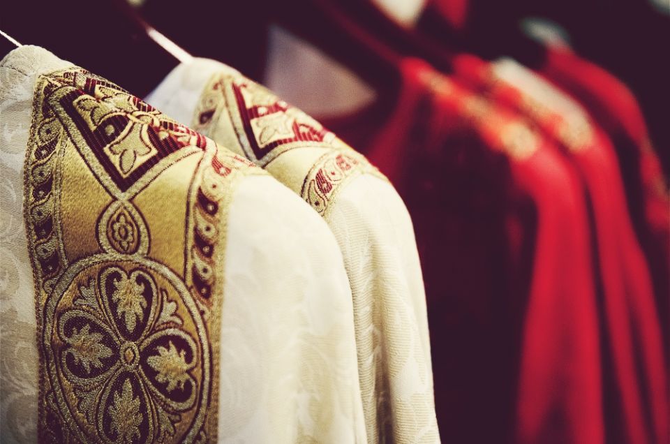 Priests' vestments (CNS/Tyler Orsburn)