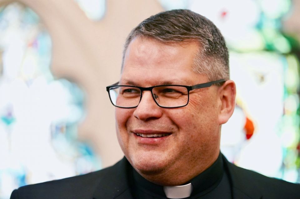 Bishop Douglas Lucia of Syracuse, New York, is seen in this June 4, 2019, file photo. (CNS/Catholic Sun/Chuck Wainwright)