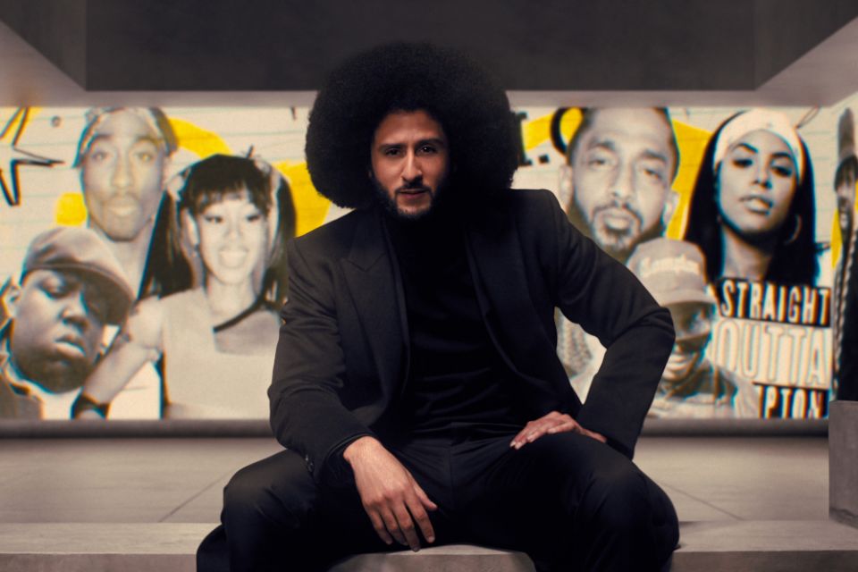 Colin Kaepernick in episode 101 of Netflix's "Colin in Black & White." (Courtesy of Netflix)