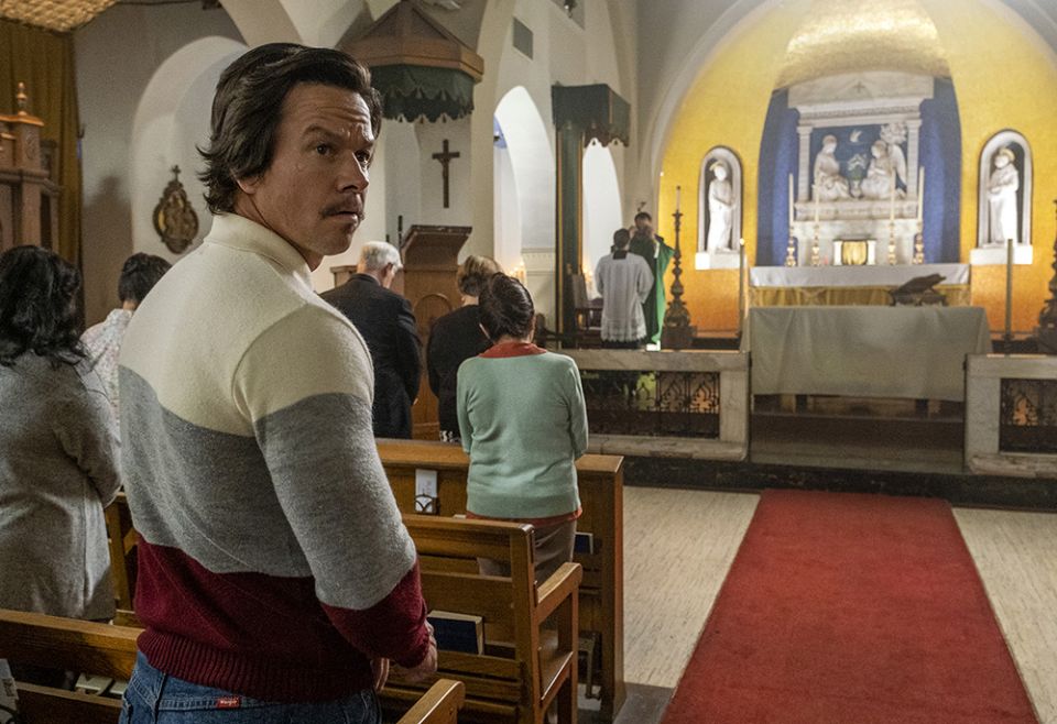 Stuart Long (Mark Wahlberg) in Columbia Pictures' "Father Stu" (Courtesy of Sony Pictures) Stuart Long (Mark Wahlberg) in Columbia Pictures' "Father Stu" (Courtesy of Sony Pictures)