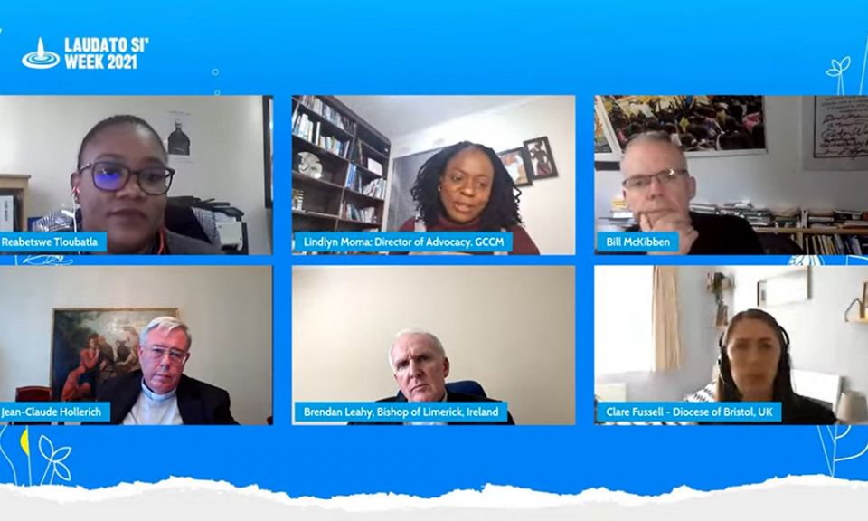 A webinar during the Vatican-sponsored Laudato Si' Week on May 19 discussed the topic of energy, fossil fuels and divestment. (NCR screenshot) A webinar during the Vatican-sponsored Laudato Si' Week on May 19 discussed the topic of energy, fossil fuels and divestment. (NCR screenshot)