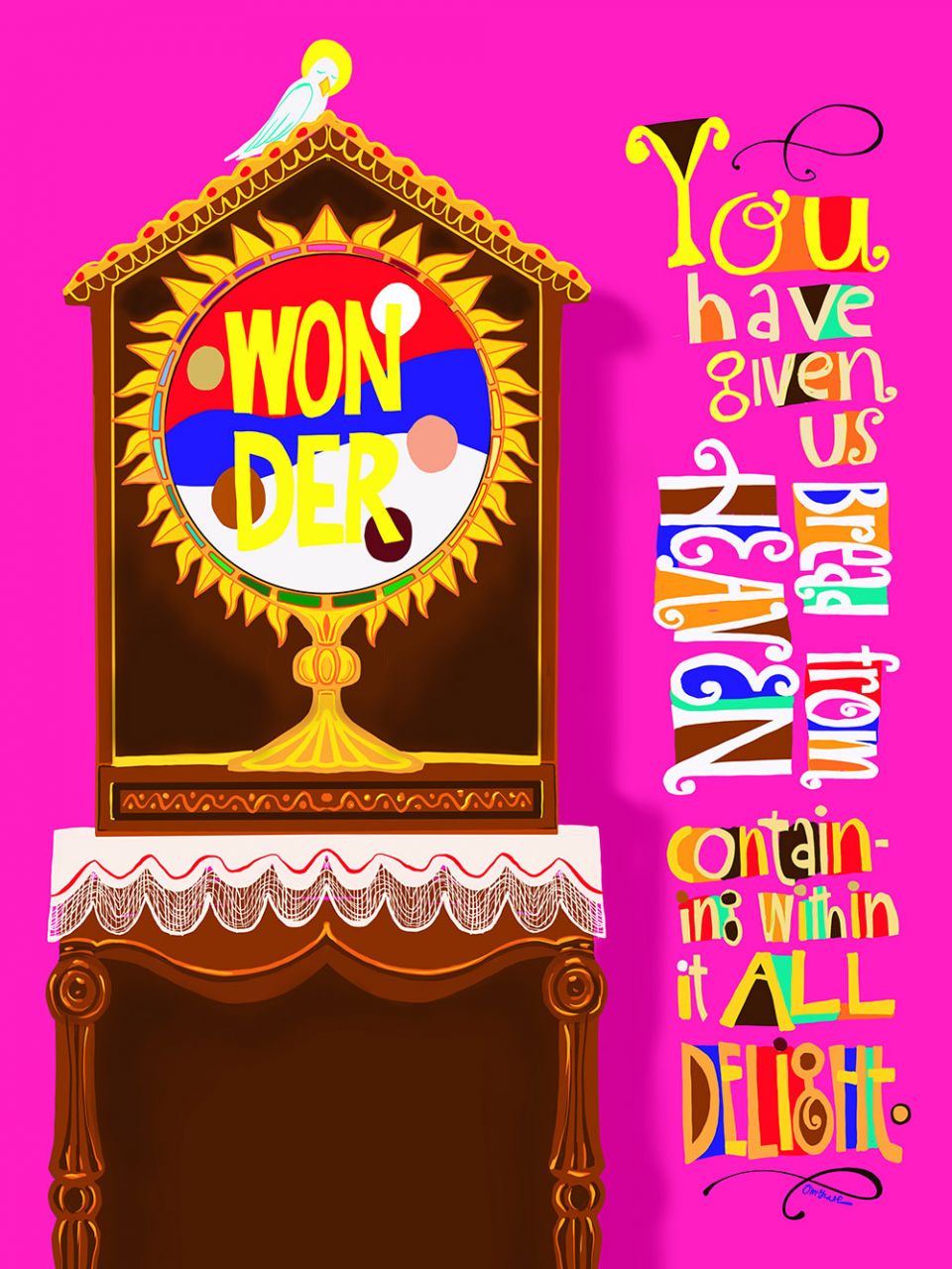 "Wondrous Bread from Heaven," a digital image by Mickey McGrath (Provided by Mickey McGrath) "Wondrous Bread from Heaven," a digital image by Mickey McGrath (Provided by Mickey McGrath)