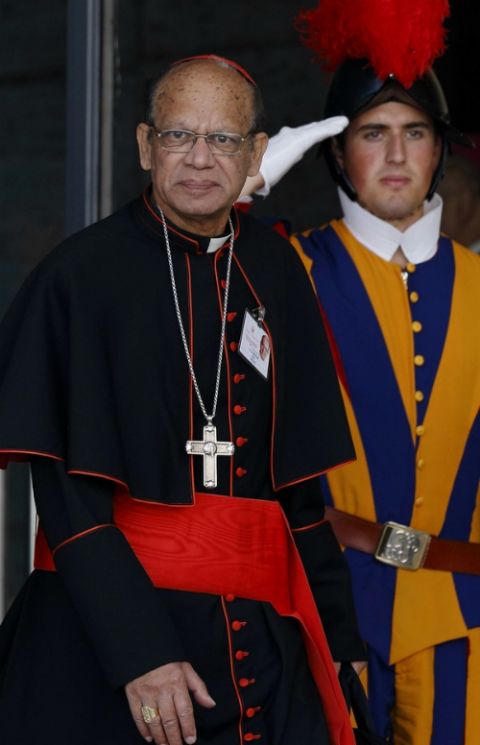 Cardinal Oswald Gracias of Mumbai, India, at the Vatican in 2014 (CNS/Paul Haring)