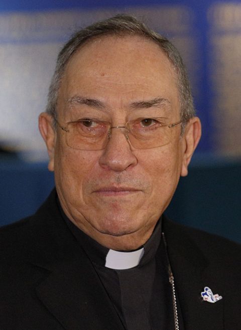 Cardinal Oscar Rodriguez Maradiaga of Tegucigalpa, Honduras, in a 2018 file photo (CNS/Paul Haring)