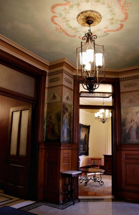 The School Sisters of Notre Dame and Institute of Notre Dame leaders have said they haven't determined what they will do with the historic school building, with its formal parlors, biblical frescoes, wood ornamentation and stained-glass windows. The School Sisters of Notre Dame and Institute of Notre Dame leaders have said they haven't determined what they will do with the historic school building, with its formal parlors, biblical frescoes, wood ornamentation and stained-glass windows.