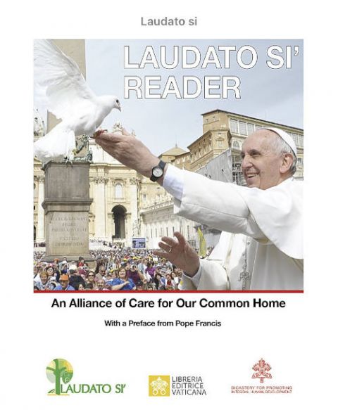 Featuring a preface by Pope Francis and a message from the U.N.'s António Guterres, the Vatican published in November this "Laudato Si' Reader," with a wide range of reflections on Francis' 2015 encyclical. (CNS screenshot/Libreria Editrice Vaticana)