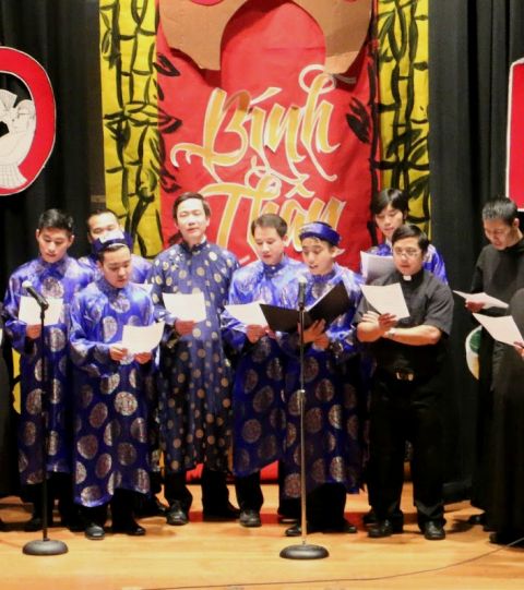 The Vietnamese community of Mount Angel Seminary annually hosts a celebration of the Lunar New Year. (Courtesy of Mount Angel Abbey)