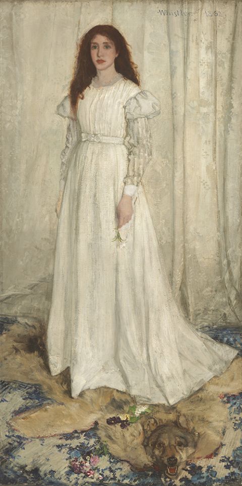"Symphony in White, No. 1: The White Girl," 1861–1863, 1872, by James McNeill Whistler (Courtesy of National Gallery of Art) "Symphony in White, No. 1: The White Girl," 1861–1863, 1872, by James McNeill Whistler (Courtesy of National Gallery of Art)