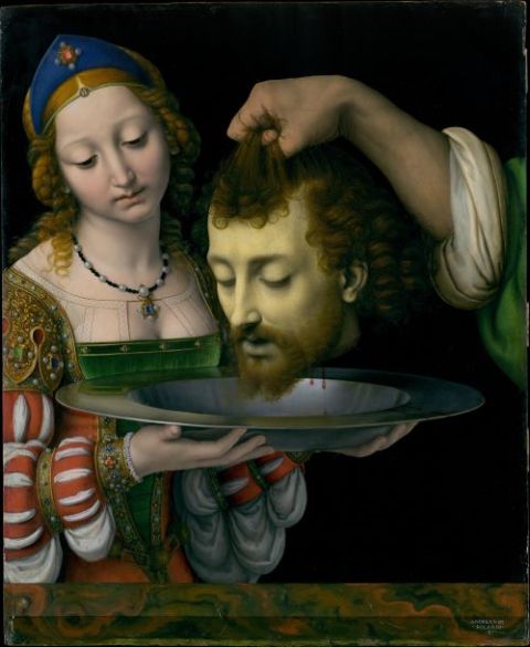 Salome with the Head of Saint John the Baptist by Andrea Solario (Metropolitan Museum of Art/The Friedsam Collection, Bequest of Michael Friedsam, 1931)