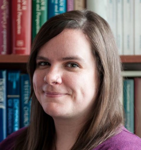 Julia McStravog, a former U.S. Conference of Catholic Bishops employee, is a consultant to the bishops on the on the two-year discernment process underway to prepare for the Synod of Bishops in October 2023. (CNS/Jessica S. Zurcher)