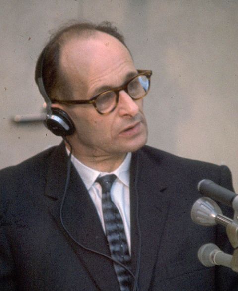 Adolf Eichmann on trial in Jerusalem in 1961 (Wikimedia Commons/Israel Government Press Office/National Photo Collection of Israel)