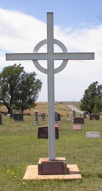 The St. Peter and Paul Cemetery at Anthon, Oklahoma where much of the Janning family is laid to rest. The Janning farm was a couple of miles down this road. (Courtesy of Larry Guthrie) The St. Peter and Paul Cemetery at Anthon, Oklahoma where much of the Janning family is laid to rest. The Janning farm was a couple of miles down this road. (Courtesy of Larry Guthrie)