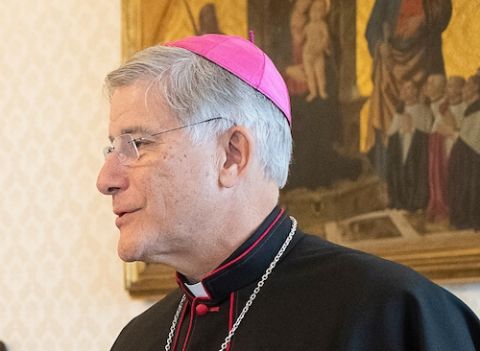 Bishop Joseph Kopacz of Jackson, Mississippi, pictured during a meeting of U.S. bishops from Regions IV and V at the Vatican, Dec. 3, 2019. (CNS/Vatican Media)