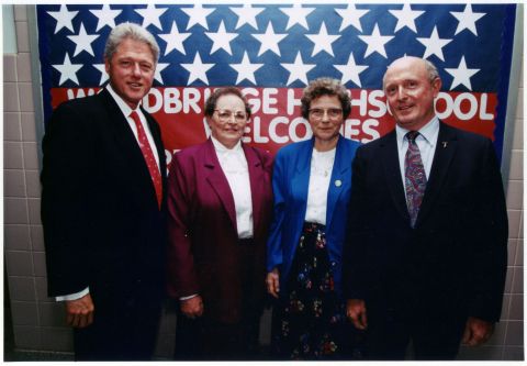 Michael Crosby and Bill Clinton Michael Crosby and Bill Clinton
