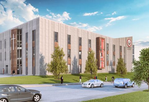 An artist's rendering of Donnelly College's planned new academic building in Kansas City, Kansas (Donnelly College) An artist's rendering of Donnelly College's planned new academic building in Kansas City, Kansas (Donnelly College)