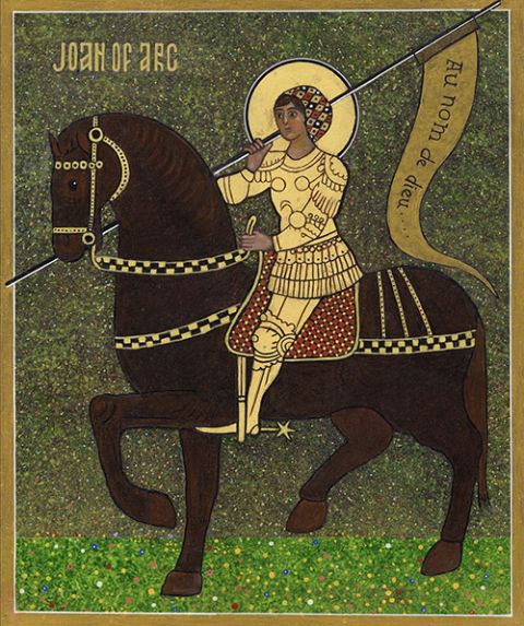 "St. Joan of Arc," an icon by Jack Pachuta (Courtesy of Jack Pachuta)