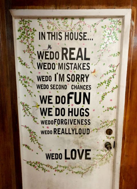 A sign in the home of Mary Jane Ortega, former mayor of San Fernando, Philippines (Courtesy of Brian Harper) A sign in the home of Mary Jane Ortega, former mayor of San Fernando, Philippines (Courtesy of Brian Harper)