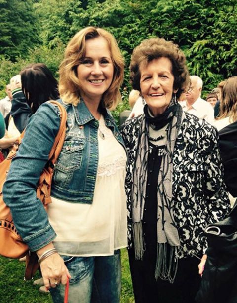 Emer Quirke with Philomena Lee at a 2015 commemoration event at Sean Ross Abbey in Roscrea, County Tipperary, Ireland (Courtesy of Emer Quirke)