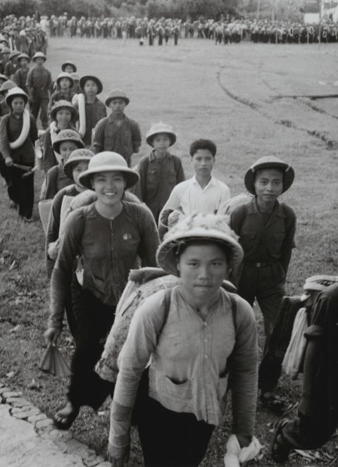 Young North Vietnamese join the Youth Shock Brigades Against the Americans for National Salvation. (PBS/Courtesy of Vietnam News Agency) Young North Vietnamese join the Youth Shock Brigades Against the Americans for National Salvation. (PBS/Courtesy of Vietnam News Agency)