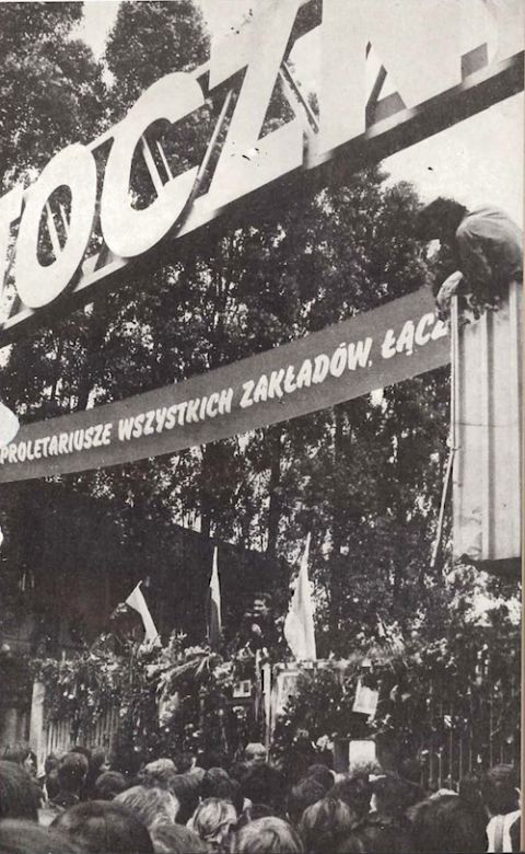 Labor activist and leader Lech Wałęsa speaks to the crowd at the shipyard gate in Gdańsk, Poland, during the strike of 1980. He became the first democratically elected president of Poland in 1990. (Wikimedia Commons) Labor activist and leader Lech Wałęsa speaks to the crowd at the shipyard gate in Gdańsk, Poland, during the strike of 1980. He became the first democratically elected president of Poland in 1990. (Wikimedia Commons)
