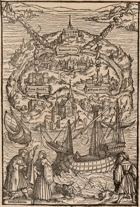An illustration from the March 1518 edition of St. Thomas More's book "Utopia" (Wikimedia Commons/Universitätsbibliothek Basel) An illustration from the March 1518 edition of St. Thomas More's book "Utopia" (Wikimedia Commons/Universitätsbibliothek Basel)