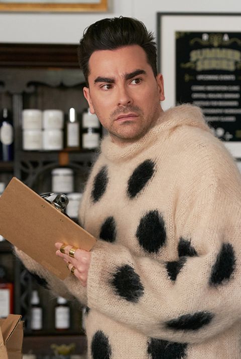 Daniel Levy as David in "Schitt's Creek" (Newscom/Album/CBS/Not A Real Company) Daniel Levy as David in "Schitt's Creek" (Newscom/Album/CBS/Not A Real Company)
