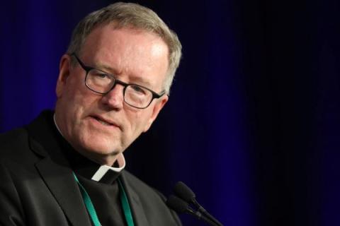 Los Angeles Auxiliary Bishop Robert Barron is a nominee for chairman-elect of the Committee on Laity, Marriage, Family Life, and Youth. (CNS photo/Bob Roller)