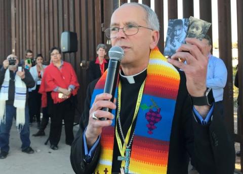 Bishop Mark Seitz of El Paso, Texas, is a nominee for chairman-elect of the Committee on Migration. (CNS/David Agren)