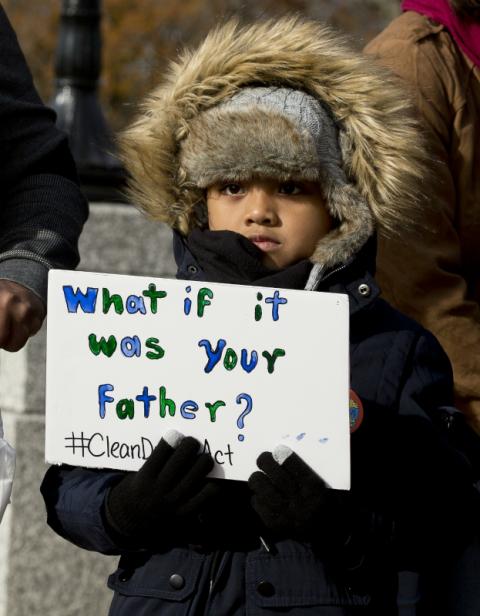 Supporters of comprehensive immigration reform, including a path to citizenship for Dreamers, gather near the U.S. Capitol in Washington Dec. 6, 2017. (CNS/Tyler Orsburn) Supporters of comprehensive immigration reform, including a path to citizenship for Dreamers, gather near the U.S. Capitol in Washington Dec. 6, 2017. (CNS/Tyler Orsburn)