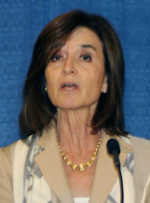 Camille Biros speaks during a November 2018 press conference in the Philadelphia Archdiocese. (CNS/CatholicPhilly.com/Matthew Gambino) Camille Biros speaks during a November 2018 press conference in the Philadelphia Archdiocese. (CNS/CatholicPhilly.com/Matthew Gambino)